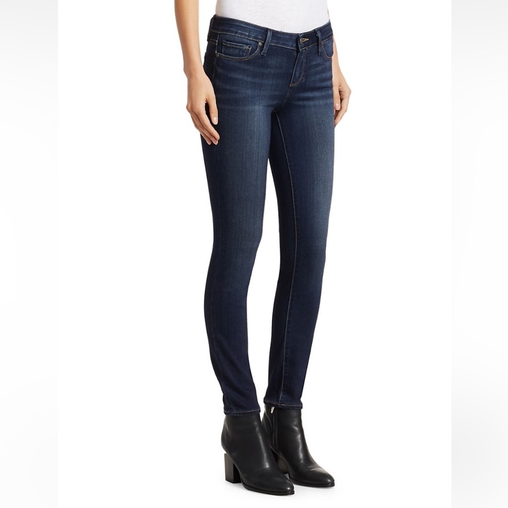 Paige Verdugo Crop Skinny Jeans Dark Wash 26